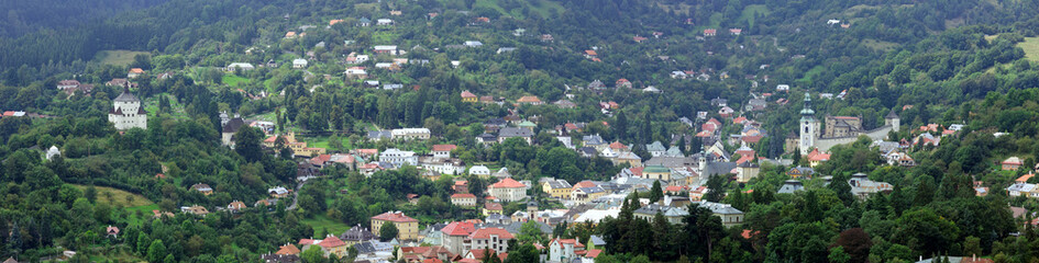 Fototapeta na wymiar Panorama of Banska Stiavnica (Slovakia)