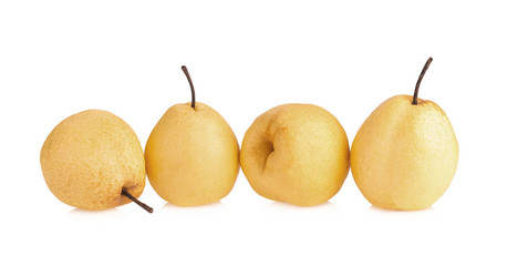 pear fruit over white background