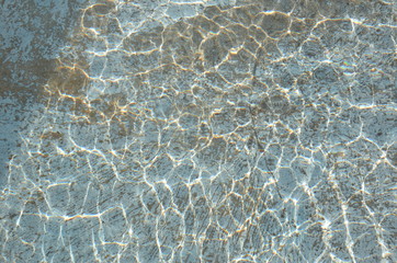 Water surface with reflexions