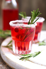 Cranberry cocktail.