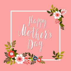 Happy Mother's Day card.Vector
