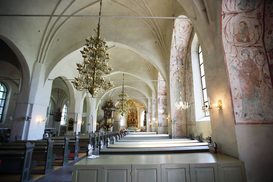 Interior of the church in Arboga