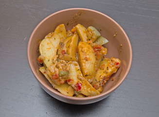 stewed meat with vegetables