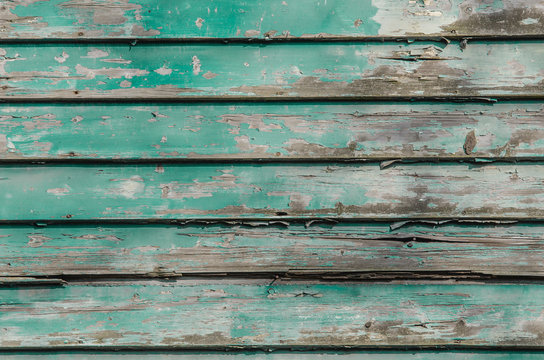 Groene horizontale planken