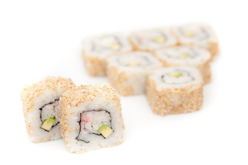 A roll of sushi