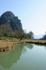 The beautiful mountains scenery
