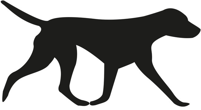 dog vector silhouette