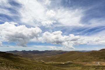 Clouds at different heights