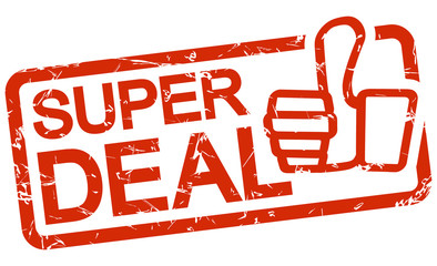 red stamp with text Super Deal