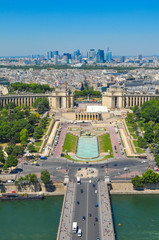 Naklejka premium Aerial view of Paris, France