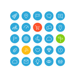 Modern web and mobile application pictograms collection. Lineart