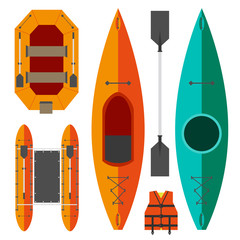 Kayak and raft boats