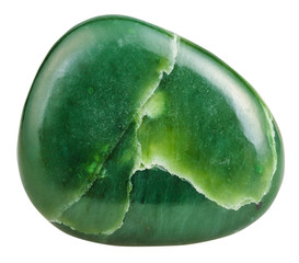 Fototapeta polished green Nephrite (jade) mineral gem stone obraz