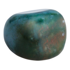 polished heliotrope (bloodstone) mineral gem stone