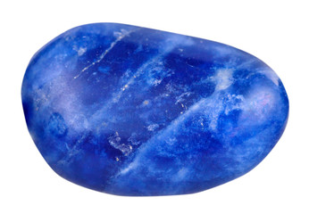 lapis lazuli ( lazurite) mineral gemstone isolated