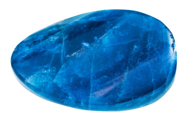 cabochon from kyanite mineral gem stone isolated