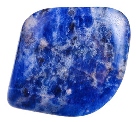 Sodalite mineral gemstone isolated