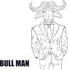 Cartoon character bull