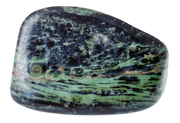 polished Rhyolite mineral gem stone isolated