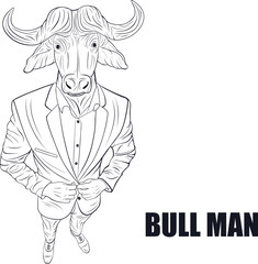 Cartoon character bull