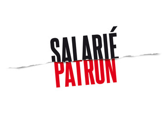 Fototapeta premium Salarié contre Patron