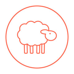 Sheep line icon.