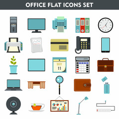 Modern cartoon icons set of corporate management and buisiness