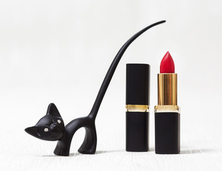Red lipstick