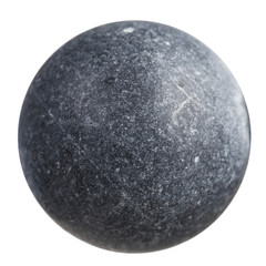 sphere from gray shungite mineral gemstone