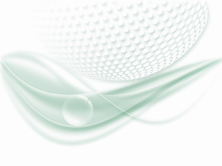 Green Clean abstract background with wave and halftone