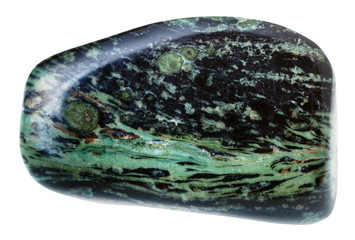 tumbled Rhyolite mineral gemstone isolated