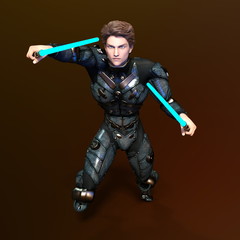 Obraz premium 戦士
