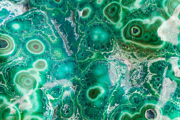 malachite mineral gemstone close up