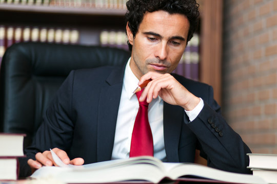     Man Reading A Book