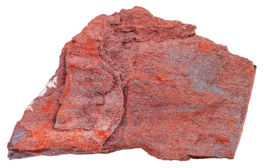 piece of taconite stone isolated