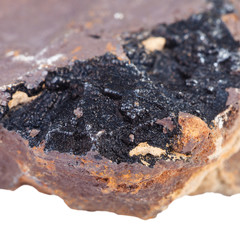 Fototapeta premium Goethite mineral on Limonite brown iron ore