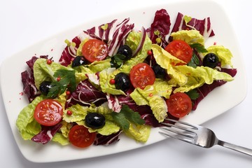 Salad with radicchio.