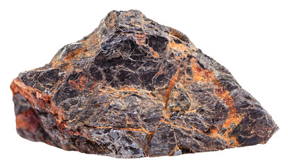 crystal of wolframite mineral stone