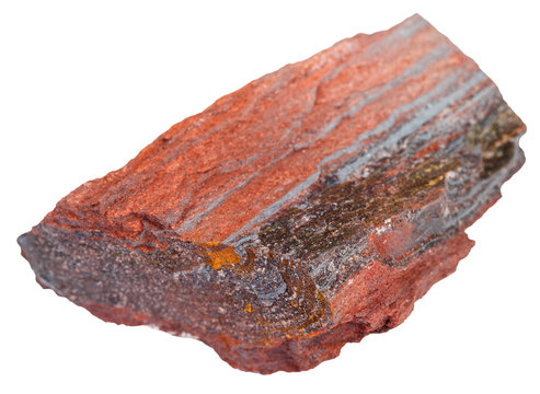 piece of itabirite stone isolated