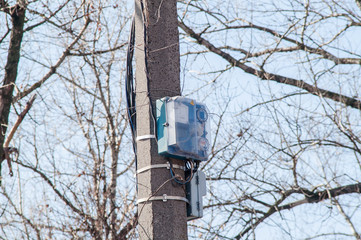 electric meter pole