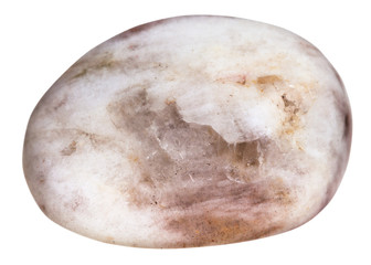 Fototapeta na wymiar tumbled moonstone mineral gemstone isolated