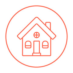 Detached house line icon.