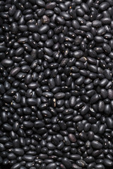 many raw Black beans