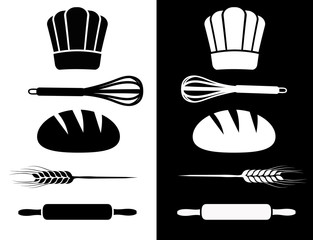 Symbole kochen backen