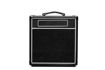 Guitar amplifier isolated on white