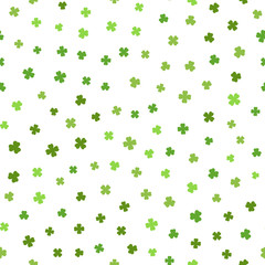 Green seamless pattern for St. Patricks day.