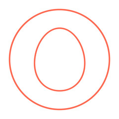 Egg line icon.