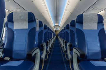 Interior passenger airliner cabin