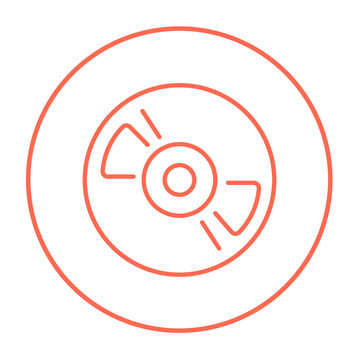 recommend clip art: Reel tape deck player recorder line icon.