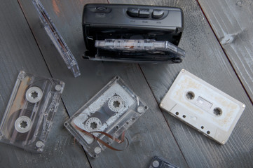old cassettes - obrazy, fototapety, plakaty